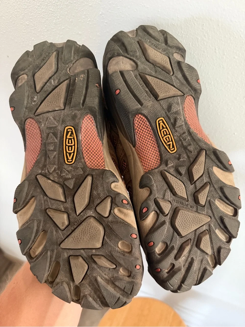 Keen Brown and Orange Men's Waterproof Hiking Boots